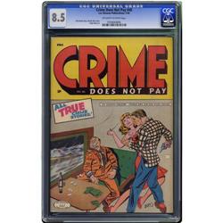 Crime Does Not Pay #40 (Lev Gleason, 1945) CGC VF+ 8.5 Crime Does Not Pay #40 (Lev Gleason, 1945) CG