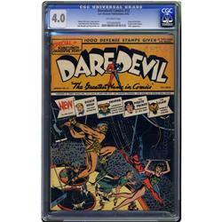 Daredevil Comics #12 (Lev Gleason, 1942) CGC VG 4.0 Off Daredevil Comics #12 (Lev Gleason, 1942) CGC