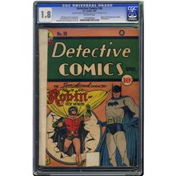 Detective Comics #38 (DC, 1940) CGC GD- 1.8 Off-white p Detective Comics #38 (DC, 1940) CGC GD- 1.8 