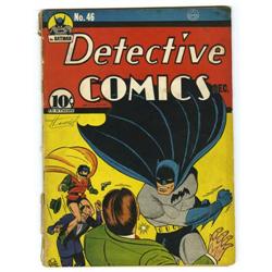 Detective Comics #46 (DC, 1940) Condition: GD+. Death o Detective Comics #46 (DC, 1940) Condition: G