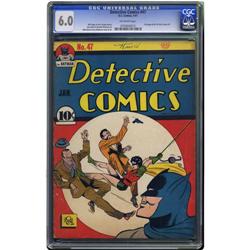 Detective Comics #47 (DC, 1941) CGC FN 6.0 Off-white pa Detective Comics #47 (DC, 1941) CGC FN 6.0 O