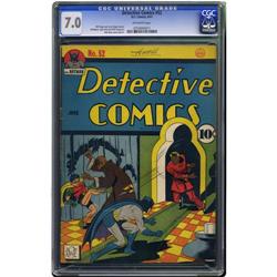 Detective Comics #52 (DC, 1941) CGC FN/VF 7.0 Off-white Detective Comics #52 (DC, 1941) CGC FN/VF 7.