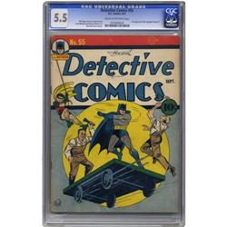 Detective Comics #55 (DC, 1941) CGC FN- 5.5 Cream to of Detective Comics #55 (DC, 1941) CGC FN- 5.5 