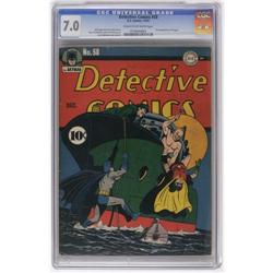 Detective Comics #58 (DC, 1941) CGC FN/VF 7.0 Cream to Detective Comics #58 (DC, 1941) CGC FN/VF 7.0