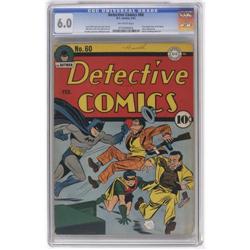 Detective Comics #60 (DC, 1942) CGC FN 6.0 Off-white pa Detective Comics #60 (DC, 1942) CGC FN 6.0 O