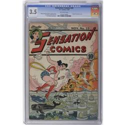 Sensation Comics #35 (DC, 1944) CGC VG- 3.5 Off-white p Sensation Comics #35 (DC, 1944) CGC VG- 3.5 