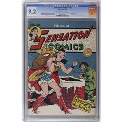 Sensation Comics #38 (DC, 1945) CGC NM- 9.2 Off-white t Sensation Comics #38 (DC, 1945) CGC NM- 9.2 