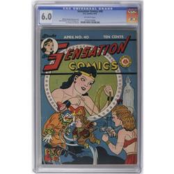 Sensation Comics #40 (DC, 1945) CGC FN 6.0 Off-white pa Sensation Comics #40 (DC, 1945) CGC FN 6.0 O