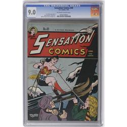 Sensation Comics #49 (DC, 1946) CGC VF/NM 9.0 Off-white Sensation Comics #49 (DC, 1946) CGC VF/NM 9.