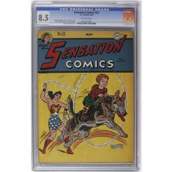 Sensation Comics #53 (DC, 1946) CGC VF+ 8.5 Off-white p Sensation Comics #53 (DC, 1946) CGC VF+ 8.5 