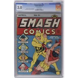 Smash Comics #21 (Quality, 1941) CGC GD/VG 3.0 Off-whit Smash Comics #21 (Quality, 1941) CGC GD/VG 3