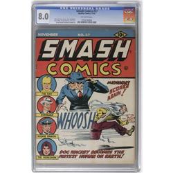 Smash Comics #37 (Quality, 1942) CGC VF 8.0 Off-white p Smash Comics #37 (Quality, 1942) CGC VF 8.0 