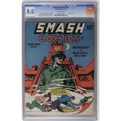 Smash Comics #40 (Quality, 1943) CGC VF 8.0 Off-white p Smash Comics #40 (Quality, 1943) CGC VF 8.0 