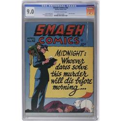 Smash Comics #42 (Quality, 1943) CGC VF/NM 9.0 Off-whit Smash Comics #42 (Quality, 1943) CGC VF/NM 9
