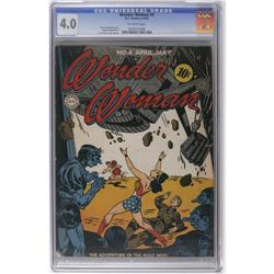 Wonder Woman #4 (DC, 1943) CGC VG 4.0 Off-white pages. Wonder Woman #4 (DC, 1943) CGC VG 4.0 Off-whi