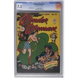 Wonder Woman #14 (DC, 1945) CGC VF- 7.5 Off-white to wh Wonder Woman #14 (DC, 1945) CGC VF- 7.5 Off-