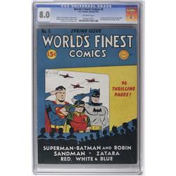 World's Finest Comics #5 (DC, 1942) CGC VF 8.0 Off-whit World's Finest Comics #5 (DC, 1942) CGC VF 8