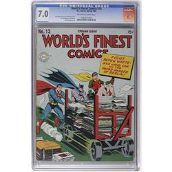 World's Finest Comics #13 (DC, 1944) CGC FN/VF 7.0 Off- World's Finest Comics #13 (DC, 1944) CGC FN/
