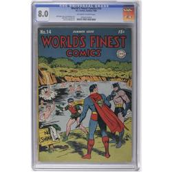 World's Finest Comics #14 (DC, 1944) CGC VF 8.0 Off-whi World's Finest Comics #14 (DC, 1944) CGC VF 