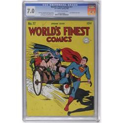 World's Finest Comics #17 (DC, 1945) CGC FN/VF 7.0 Off- World's Finest Comics #17 (DC, 1945) CGC FN/