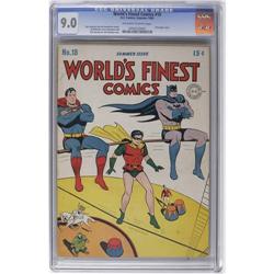 World's Finest Comics #18 (DC, 1945) CGC VF/NM 9.0 Off- World's Finest Comics #18 (DC, 1945) CGC VF/