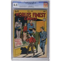 World's Finest Comics #35 (DC, 1948) CGC VG+ 4.5 Off-wh World's Finest Comics #35 (DC, 1948) CGC VG+