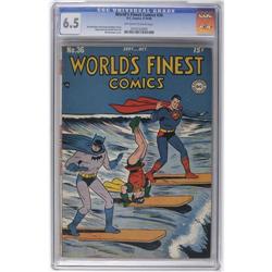 World's Finest Comics #36 (DC, 1948) CGC FN+ 6.5 Off-wh World's Finest Comics #36 (DC, 1948) CGC FN+