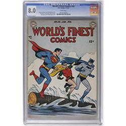 World's Finest Comics #38 (DC, 1949) CGC VF 8.0 White p World's Finest Comics #38 (DC, 1949) CGC VF 