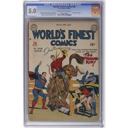 World's Finest Comics #42 (DC, 1949) CGC VG/FN 5.0 Off- World's Finest Comics #42 (DC, 1949) CGC VG/