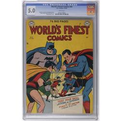 World's Finest Comics #45 (DC, 1950) CGC VG/FN 5.0 Whit World's Finest Comics #45 (DC, 1950) CGC VG/