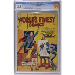 World's Finest Comics #52 (DC, 1951) CGC VG- 3.5 White World's Finest Comics #52 (DC, 1951) CGC VG- 