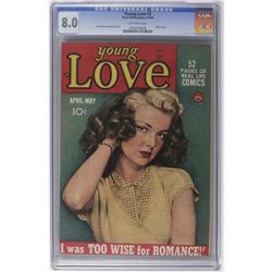 Young Love #2 (Prize, 1949) CGC VF 8.0 Off-white pages. Young Love #2 (Prize, 1949) CGC VF 8.0 Off-w