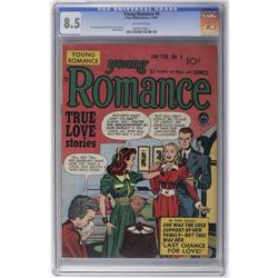 Young Romance Comics #9 (Prize, 1949) CGC VF+ 8.5 Off-w Young Romance Comics #9 (Prize, 1949) CGC VF