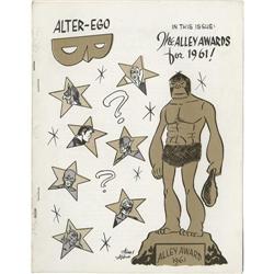 Alter Ego #4 Fanzine (1962). A unique gold-tinted cover Alter Ego #4 Fanzine (1962).