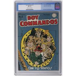 Boy Commandos #8 Mile High pedigree (DC, 1944) CGC NM 9 Boy Commandos #8 Mile High pedigree (DC, 194