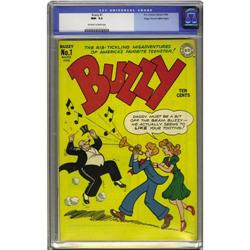 Buzzy #1 Mile High pedigree (DC, 1944) CGC NM- 9.2 Off- Buzzy #1 Mile High pedigree (DC, 1944) CGC N