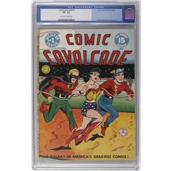Comic Cavalcade #1 (DC, 1942) CGC VF- 7.5 Off-white to Comic Cavalcade #1 (DC, 1942) CGC VF- 7.5 Off