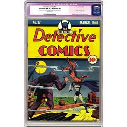 Detective Comics #37 (DC, 1940) CGC Apparent NM- 9.2 Mo Detective Comics #37 (DC, 1940) CGC Apparent