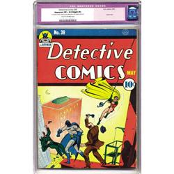 Detective Comics #39 (DC, 1940) CGC Apparent VF+ 8.5 Sl Detective Comics #39 (DC, 1940) CGC Apparent