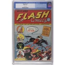 Flash Comics #4 (DC, 1940) CGC FN/VF 7.0 Off-white page Flash Comics #4 (DC, 1940) CGC FN/VF 7.0 Off