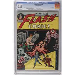 Flash Comics #63 San Francisco pedigree (DC, 1945) CGC Flash Comics #63 San Francisco pedigree (DC, 