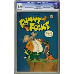 Funny Folks #1 Carson City pedigree (DC, 1946) CGC NM+ Funny Folks #1 Carson City pedigree (DC, 1946