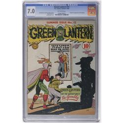Green Lantern #12 (DC, 1944) CGC FN/VF 7.0 Off-white pa Green Lantern #12 (DC, 1944) CGC FN/VF 7.0 O