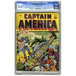 Captain America Comics #3 (Timely, 1941) CGC GD+ 2.5 Cr Captain America Comics #3 (Timely, 1941) CGC