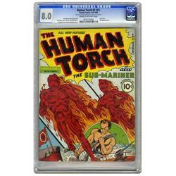 The Human Torch #2 (#1) (Timely, 1940) CGC VF 8.0 Cream The Human Torch #2 (#1) (Timely, 1940) CGC V