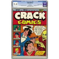 Crack Comics #1 Mile High pedigree (Quality, 1941) CGC Crack Comics #1 Mile High pedigree (Quality, 