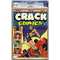 Crack Comics #22 Mile High pedigree (Quality, 1942) CGC Crack Comics #22 Mile High pedigree (Quality