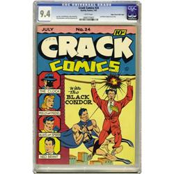 Crack Comics #24 Mile High pedigree (Quality, 1942) CGC Crack Comics #24 Mile High pedigree (Quality