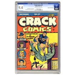 Crack Comics #25 Mile High pedigree (Quality, 1942) CGC Crack Comics #25 Mile High pedigree (Quality