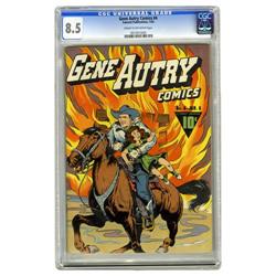 Gene Autry Comics #4 (Fawcett, 1943) CGC VF+ 8.5 Cream Gene Autry Comics #4 (Fawcett, 1943) CGC VF+ 